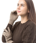 Перчатки женские из кашемира