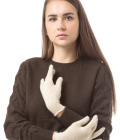 Перчатки женские из кашемира